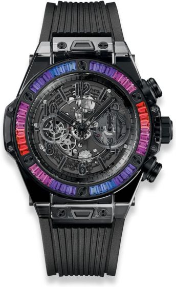 Buy HUBLOT BIG BANG UNICO ALL BLACK SAPPHIRE GALAXY 411.JB.4901.RT.4098 Copy Watch Discount